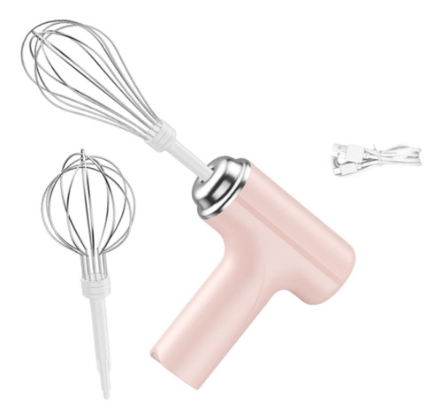 Batidor Eléctrico De Mano, Batidor De Cabeza Doble Rosa