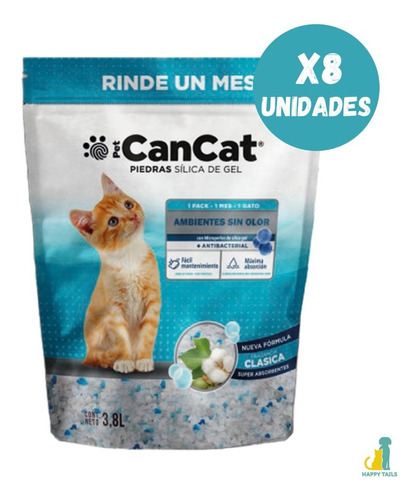 Silica Cancat Neutra 8 X 3,8 Lts. - Happy Tails