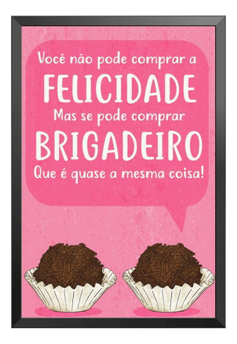 Marco de 20x30 con frase No puedes comprar la felicidad