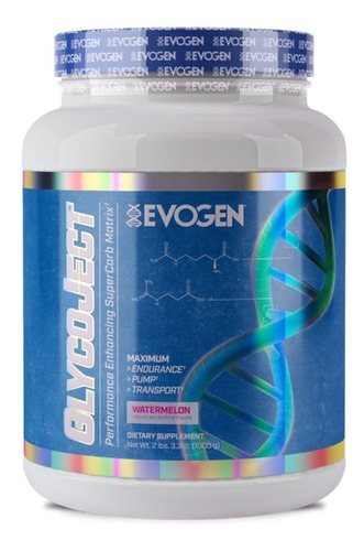 Evogen Glycoject 37 Servicios Recuperador Post Entreno Sabor Cherry