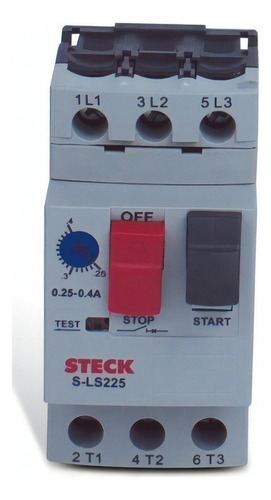 Disjuntor Motor Trifásico 1,6-2,5a Sls2251b Steck