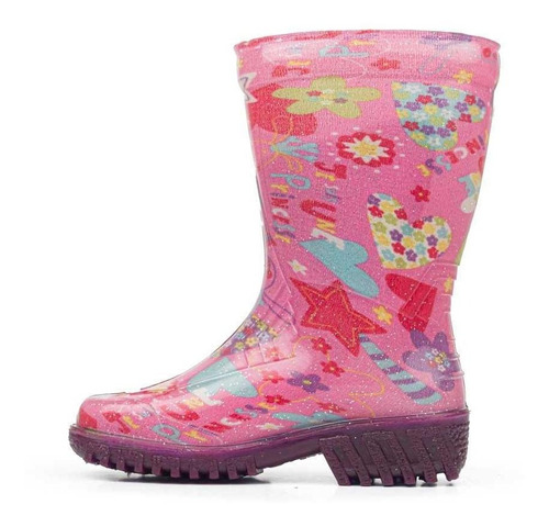Imagen 4 de 7 de Botas De Lluvia Kohana Fucsia Para Niña Los Gomosos