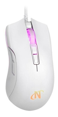 Imagen 1 de 4 de Mouse Gamer Nisuta 10000 Dpi Ns-mogz9 (white)