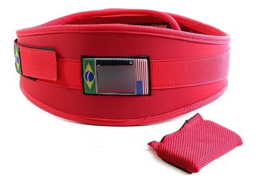 Cinturão De Exercícios Vermelho - Tamanho: P