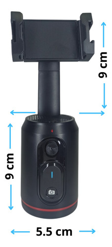 Soporte Celular Seguimiento 360 Automatico Facial Sin Manos Negro