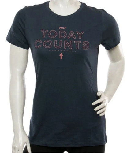 Playera Fitness Reebok Today Counts Azul Mujer Ek1282