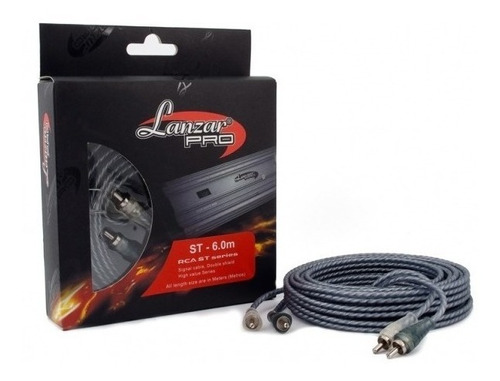 Cable Rca Lanzar Pro De 6 Metros St 6.0 Alta Calidad