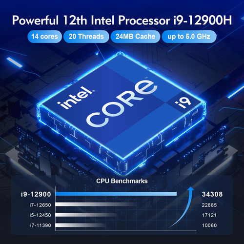 Mini Pc Geekom It12, Intel De 12ª Generación I9-12900h