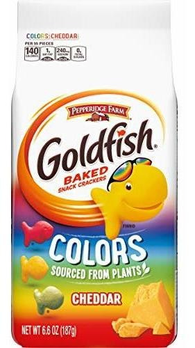 Colores Pepperidge Farm Goldfish Cheddar Galletas, 6,6 Onza,