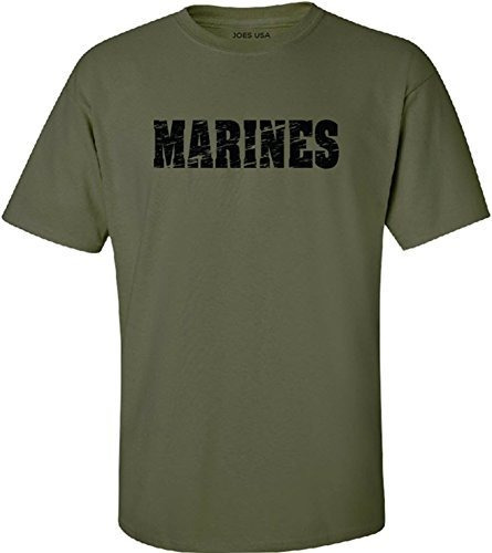 Joe's Usa - Camisetas Verde Militar Con Logotipo De Los Mari