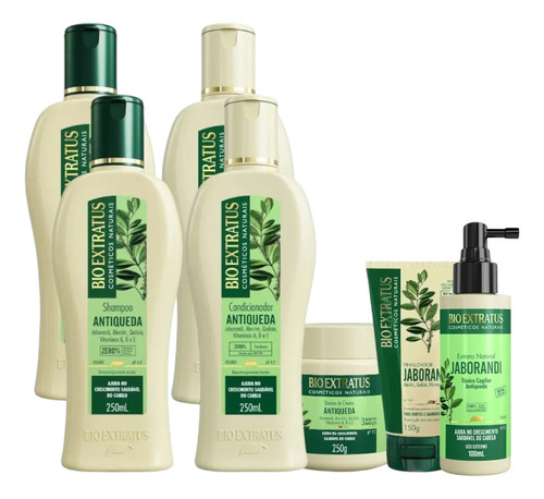 Kit 2 Shamp 2 Cond 1 Banho Creme 250ml 1 Tonico + Final.