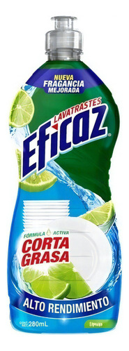 Lavatrastes Liquido Eficaz 280 Ml Limon