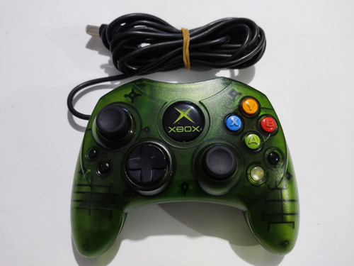 Control Original Microsoft Xbox Clasico Edicion Verde Clear
