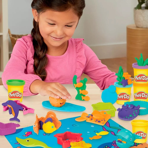 Play-doh Set De Herramientas Amigos Del Mar. Importado Varios