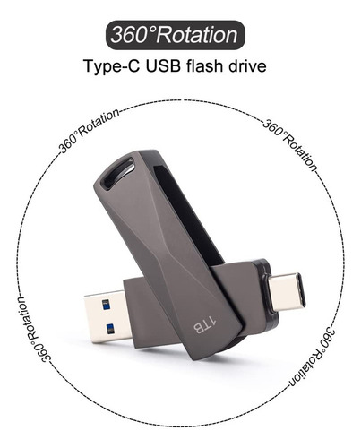 Unidad Flash Usb C Y Usb 3.0 De Doble Interfaz De 1 Tb High-