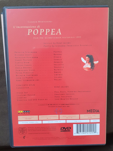 Imagem 4 de 4 de Dvd Monteverdi - L'incoronazione Di Poppea - René Jacobs