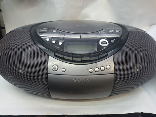 Radio Grabadora Sony Cassete Mp3, Usb C/control Usada Gris (Usado)
