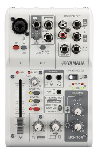 Mesa De Som E Interface Yamaha Ag03mk2 Musica Lives Podcast