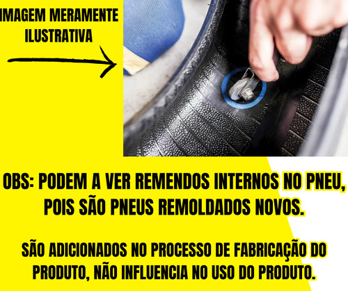 Pneu Remold Eco Cinturado 195/55 R15 82 Sl - Kit 2 Unidades