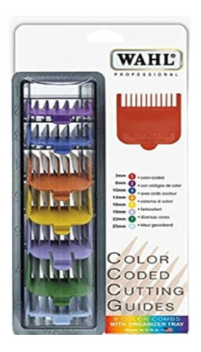 Kit de peines de 1 a 8 colores de altura con 8 colores Wahl