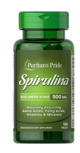 Spirulina 500mg 100tab - Unidad a $539