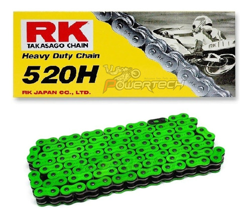 Cadena Rk Reforzada Sin O Ring 520 X 120 Motocross