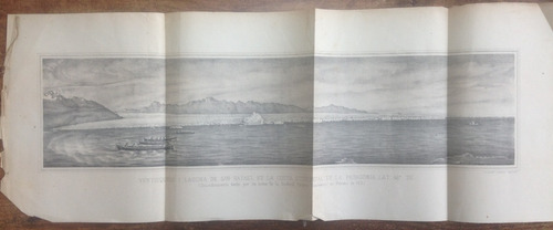 Mapa Laguna San Rafael Patagonia 1871