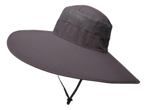 Sombrero De Pescador Sólido Para Hombre De Ala Ancha, 15 Cm,