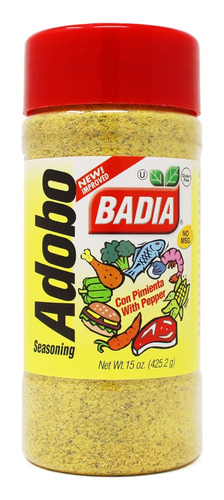 Adobo Con Pimienta 425g Sin Gluten Vegano Kosher Badia