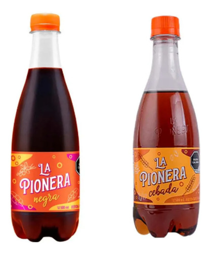 24 Refrescos La Pionera Sidra Negra Y Cebada De Yucatán