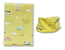 Comprar Bufanda Bandana Cuellito Abrigo Niño Niña Térmico Invierno Color Caqui Diseño De La Tela Animado Talle Unico