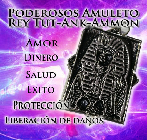 Amuleto Talisman Rey Tutankammon Suerte Protección Amor
