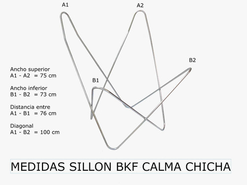 Sillon Bkf Marca Calma Chicha Cuero Gastado + Base Negra