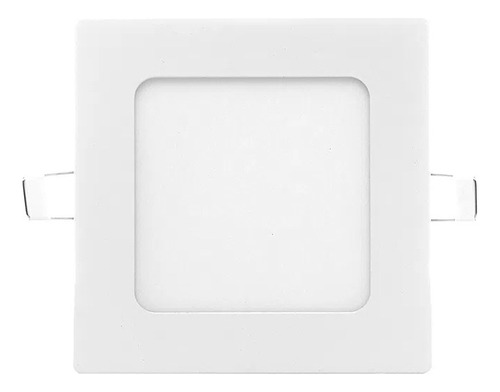 Panel Embutir Led Sica Cuadrado 6w 220v Luz Día X 8 Unidades