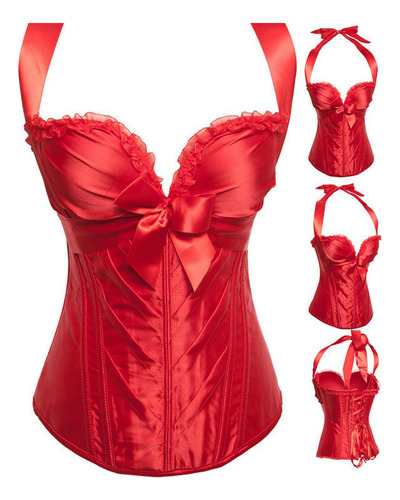 Az. Sexy Pijama Fajas Ajustadas Con Corsé De Corte