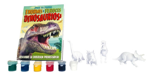 Libro De Actividades Dinosaurios Para Pintar 3d Para Niños