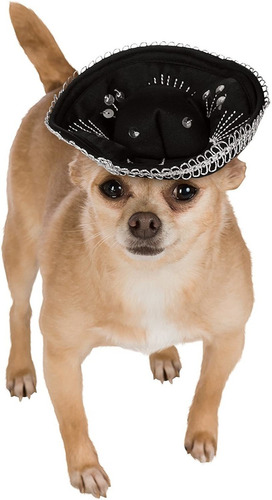 Sombrero Para Mascota De Rubie's, Mediano A Grande, Negro Y 