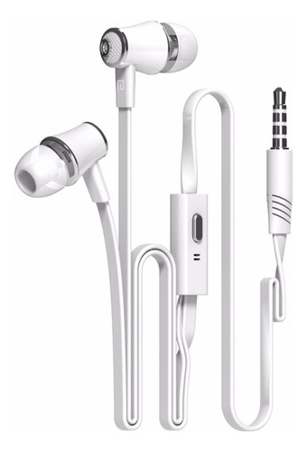 Handsfree Audífono - Micro - Flat Jm26 - Blanco