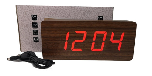 Reloj Despertador Grande Led Digital (hora/fecha/temp)