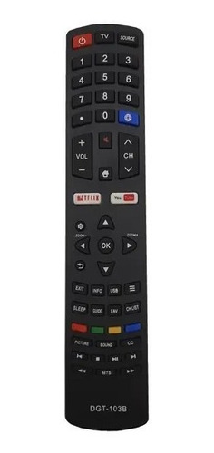 Control Genérico Compatible Daewoo Smart Tv 650pt + Pilas