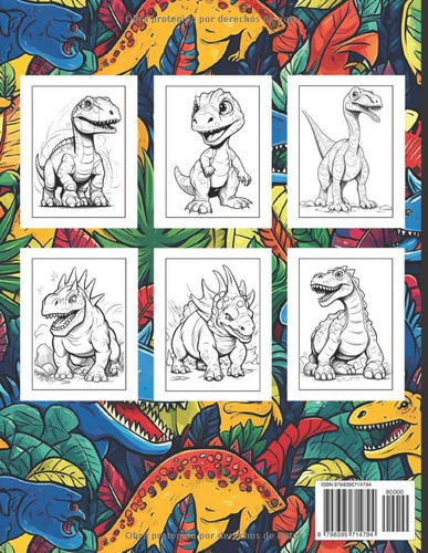Gran Libro De Colorear: Mis Dinosaurios - Descubre Y Aprende