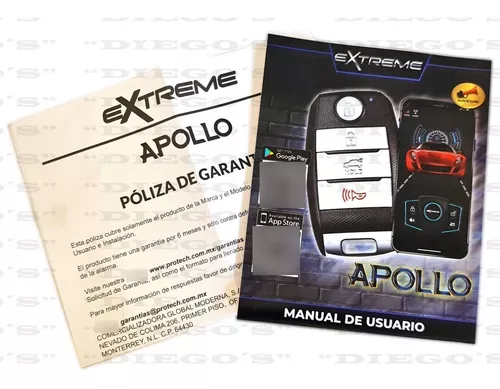 ALARMA EXTREME APOLLO PARA CARRO TIPO KIA BLUETOOTH - 4788-Alarmas  Genericas - KEY MALL