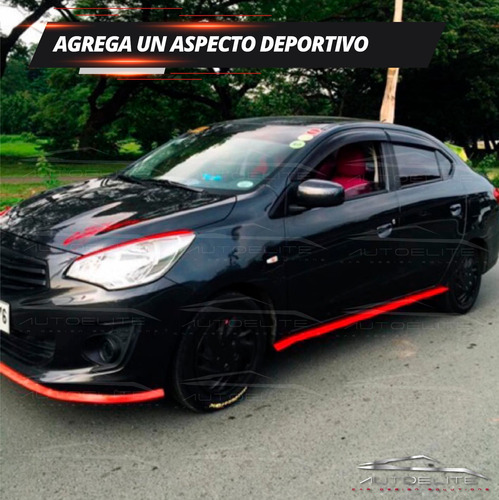 Imagen 9 de 10 de Lip Faldon Estribo Spoiler Universal Flexible Samurai 2.5m