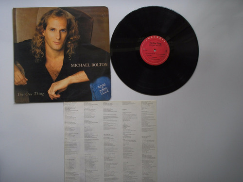 Lp Vinilo Michael Bolton The One Thing Edición Colombia1993