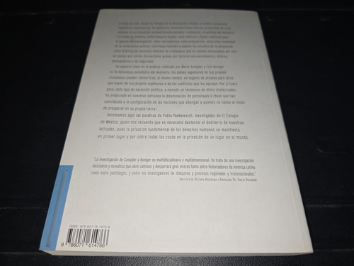 La Política Del Destierro Y El Exilio En América Latina Snaj (Usado)