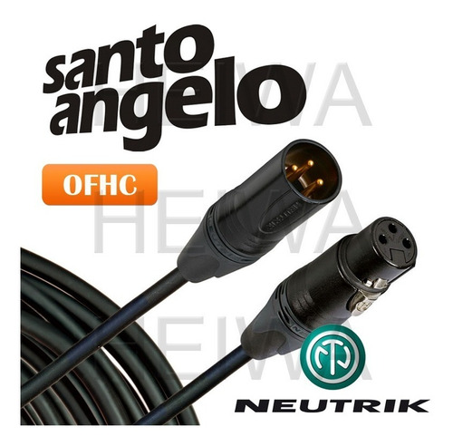 Cabo 2m Mic Balanceado Xlr Gold Sc30 Santo Angelo Neutrik