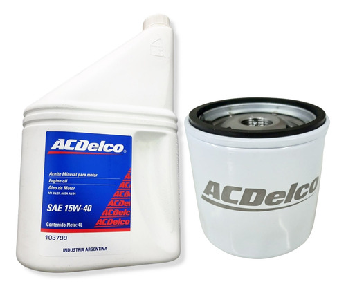 Aceite Y Filtro Chevrolet Corsa 2 Meriva Acdelco 15w 40