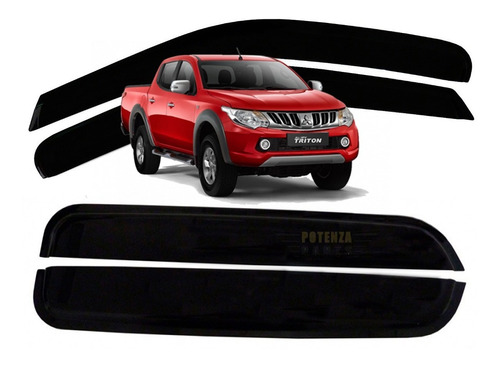 Calha De Chuva Mitsubishi L200 Triton 2008/2016 *.