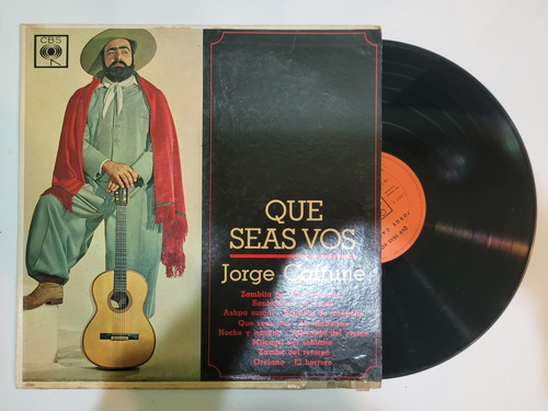 Jorge Cafrune Que Seas Vos Vinilo Lp 1964 Folklore