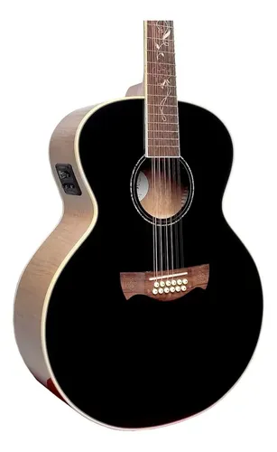 Violão Eletroacústico Jumbo 12 Cordas Tagima FS-600 Cedro Preto